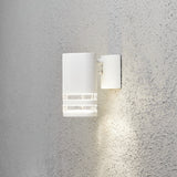 Konstsmide Modena Double Band Outdoor Wall Light White –  from Amos Lighting + Home