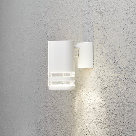 Konstsmide Modena Double Band Outdoor Wall Light White –  from Amos Lighting + Home