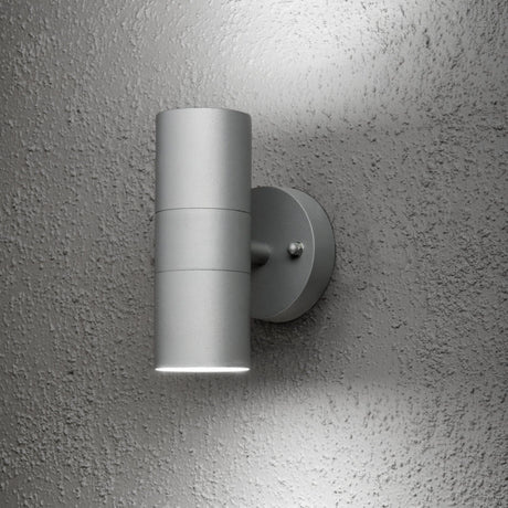 Konstsmide Modena Outdoor Twin Wall Light Grey –  from Amos Lighting + Home