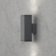 Konstsmide Monza Outdoor Twin Wall Light Anthracite Grey –  from Amos Lighting + Home