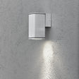 Konstsmide Monza Outdoor Wall Light Anodised Aluminium –  from Amos Lighting + Home