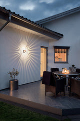 Konstsmide Monza Round Outdoor LED Wall Light Copper –  from Amos Lighting + Home