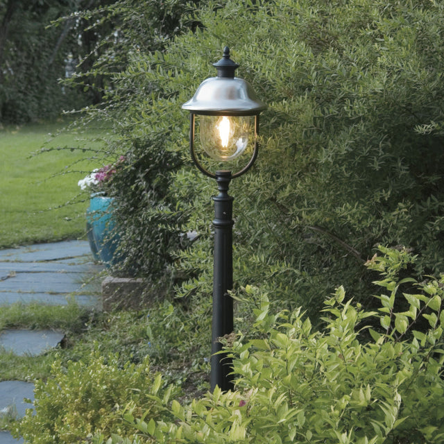 Konstsmide Parma Outdoor Bollard Black –  from Amos Lighting + Home