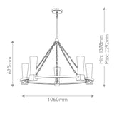 Elstead Kristy 5 lt Chandelier