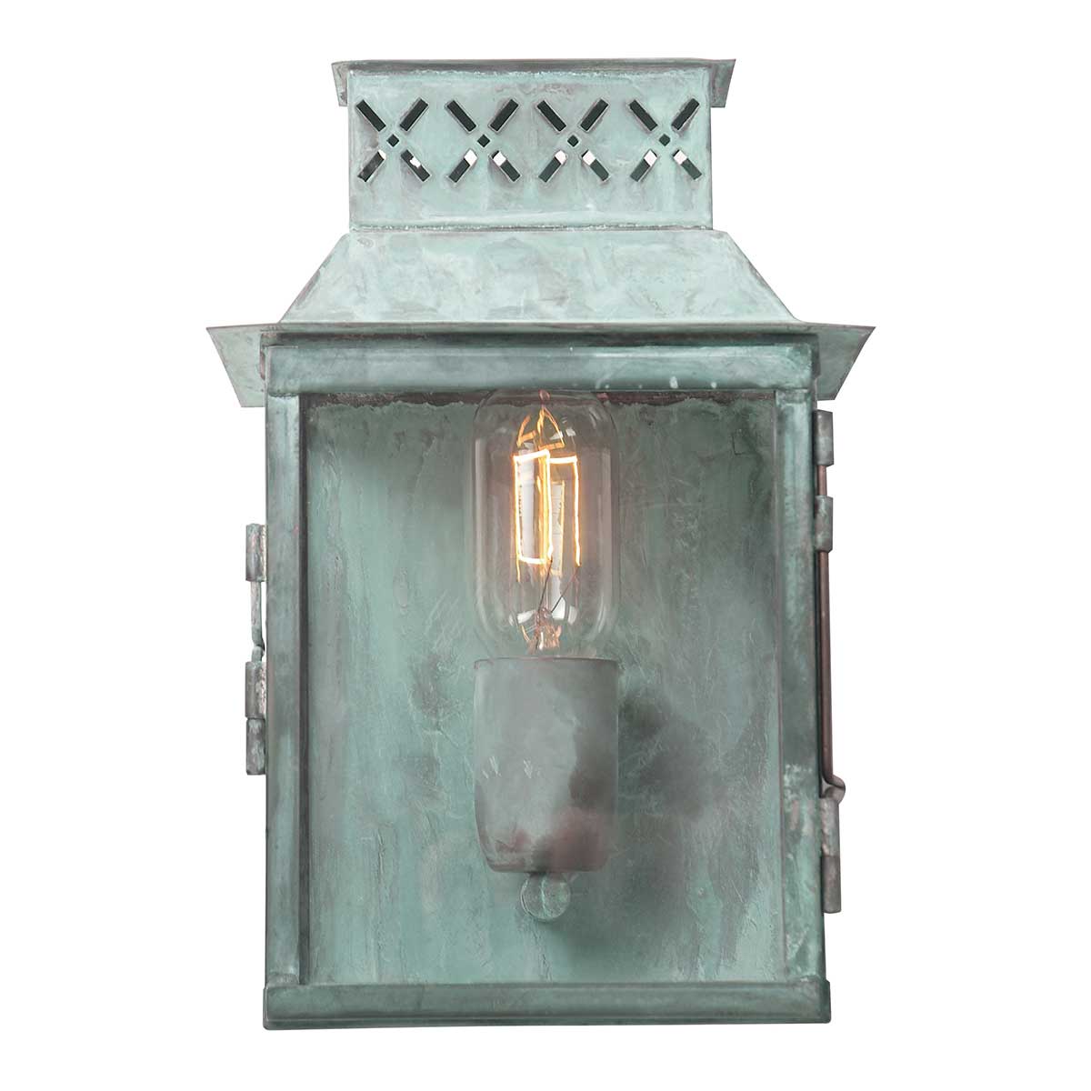 Elstead Lambeth Palace 1 Light Wall Lantern - Verdigris