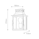 Elstead Lambeth Palace 1 Light Wall Lantern - Brass