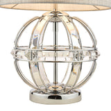 Laura Ashley Aidan Glass & Polished Chrome Globe Table Lamp with Shade –  from Amos Lighting + Home