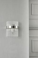 Laura Ashley Alexa Wall Light Polished Nickel with Glass Rods –  from Amos Lighting + Home