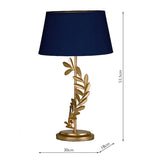 Laura Ashley Archer Table Lamp Leaf Design Gold with Shade –  from Amos Lighting + Home