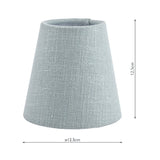 Laura Ashley Bacall Linen Empire Drum Shade Duck Egg Blue 12.5cm/5 inch –  from Amos Lighting + Home