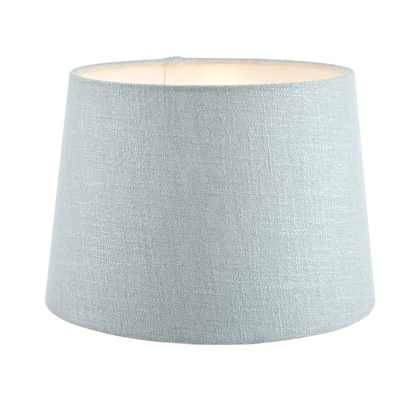 Laura Ashley Bacall Linen Empire Drum Shade Duck Egg Blue 20cm/8 inch –  from Amos Lighting + Home