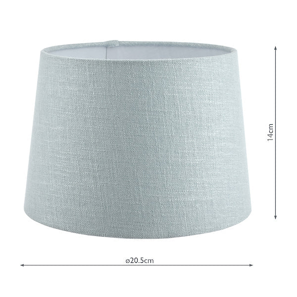 Laura Ashley Bacall Linen Empire Drum Shade Duck Egg Blue 20cm/8 inch –  from Amos Lighting + Home