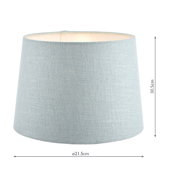 Laura Ashley Bacall Linen Empire Drum Shade Duck Egg Blue 30cm/12 inch –  from Amos Lighting + Home