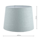 Laura Ashley Bacall Linen Empire Drum Shade Duck Egg Blue 35cm/14 inch –  from Amos Lighting + Home