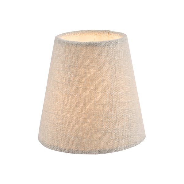 Laura Ashley Bacall Linen Empire Drum Shade Silver 12.5cm/5 inch –  from Amos Lighting + Home