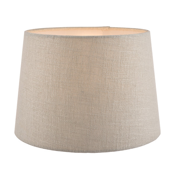 Laura Ashley Bacall Linen Empire Drum Shade Silver 20cm/8 inch –  from Amos Lighting + Home