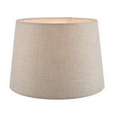 Laura Ashley Bacall Linen Empire Drum Shade Silver 20cm/8 inch –  from Amos Lighting + Home