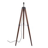 Laura Ashley Burdale Tripod Floor Lamp Dark Wood Base –  from Amos Lighting + Home