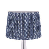 Laura Ashley Calcot Pleated Shade Navy 30cm/12 inch –  from Amos Lighting + Home