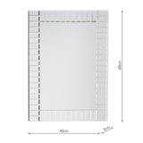 Laura Ashley Capri Small Rectangle Bevelled Mirror 60 x 45cm –  from Amos Lighting + Home