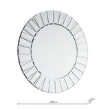 Laura Ashley Capri Small Round Bevelled Mirror 60cm –  from Amos Lighting + Home