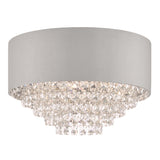 Laura Ashley Carrington 5lt Flush Grey Shade Crystal –  from Amos Lighting + Home