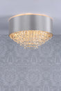 Laura Ashley Carrington 5lt Flush Grey Shade Crystal –  from Amos Lighting + Home