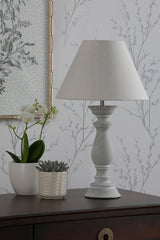 Laura Ashley Chedworth Concrete Table Lamp with Shade –  from Amos Lighting + Home