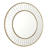 Laura Ashley Clemence Medium Round Mirror Gold Leaf 80cm –  from Amos Lighting + Home