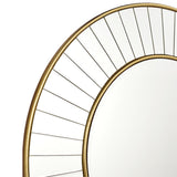 Laura Ashley Clemence Medium Round Mirror Gold Leaf 80cm –  from Amos Lighting + Home