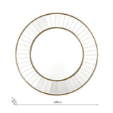 Laura Ashley Clemence Medium Round Mirror Gold Leaf 80cm –  from Amos Lighting + Home