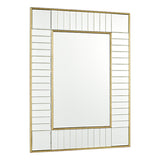 Laura Ashley Clemence Small Rectangle Mirror Gold Leaf 60 x 45cm –  from Amos Lighting + Home