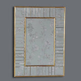 Laura Ashley Clemence Small Rectangle Mirror Gold Leaf 60 x 45cm –  from Amos Lighting + Home