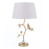 Laura Ashley Egelton Table Lamp Aged Brass and Taupe –  from Amos Lighting + Home