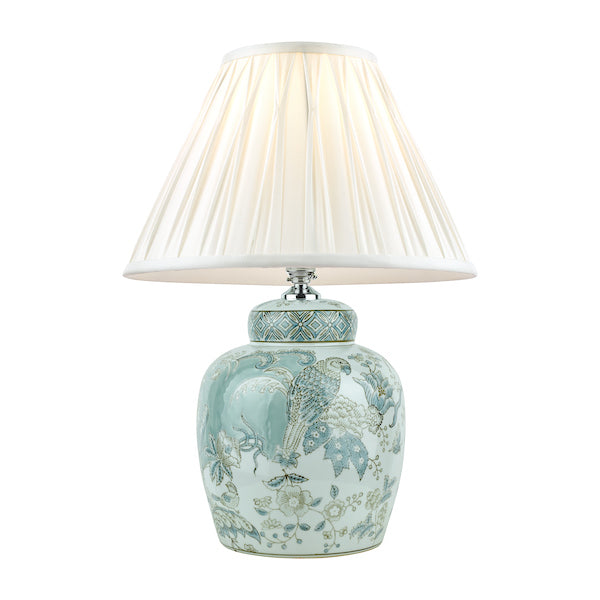 Laura Ashley Elizabeth Ceramic Table Lamp Bird Print –  from Amos Lighting + Home