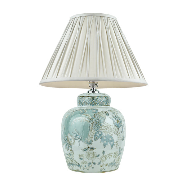 Laura Ashley Elizabeth Ceramic Table Lamp Bird Print –  from Amos Lighting + Home