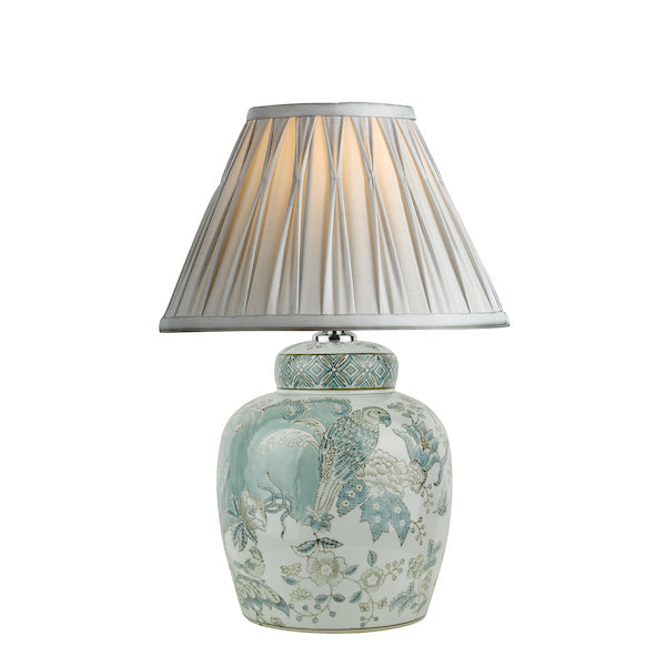 Laura Ashley Elizabeth Ceramic Table Lamp Bird Print –  from Amos Lighting + Home