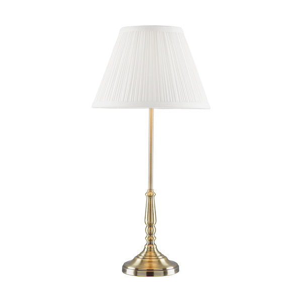 Laura Ashley Elliot Brass Table Lamp With White Shade –  from Amos Lighting + Home