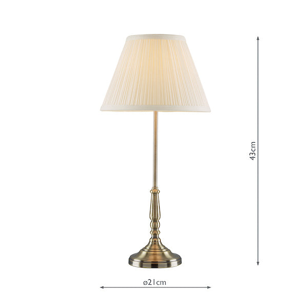 Laura Ashley Elliot Brass Table Lamp With White Shade –  from Amos Lighting + Home