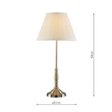 Laura Ashley Elliot Brass Table Lamp With White Shade –  from Amos Lighting + Home