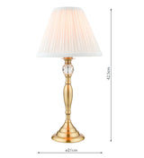 Laura Ashley Ellis Table Lamp Antique Brass with Ivory Shade –  from Amos Lighting + Home