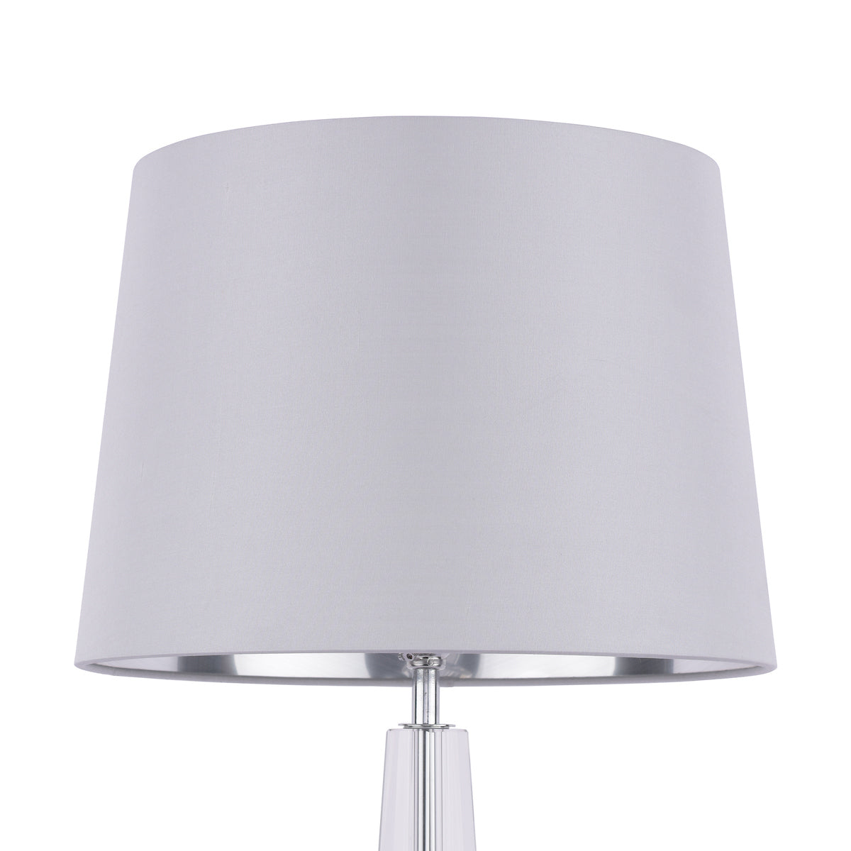 Laura Ashley Emyr Lamp Shade, Silver with Metallic Lining 30cm/12 inch –  from Amos Lighting + Home