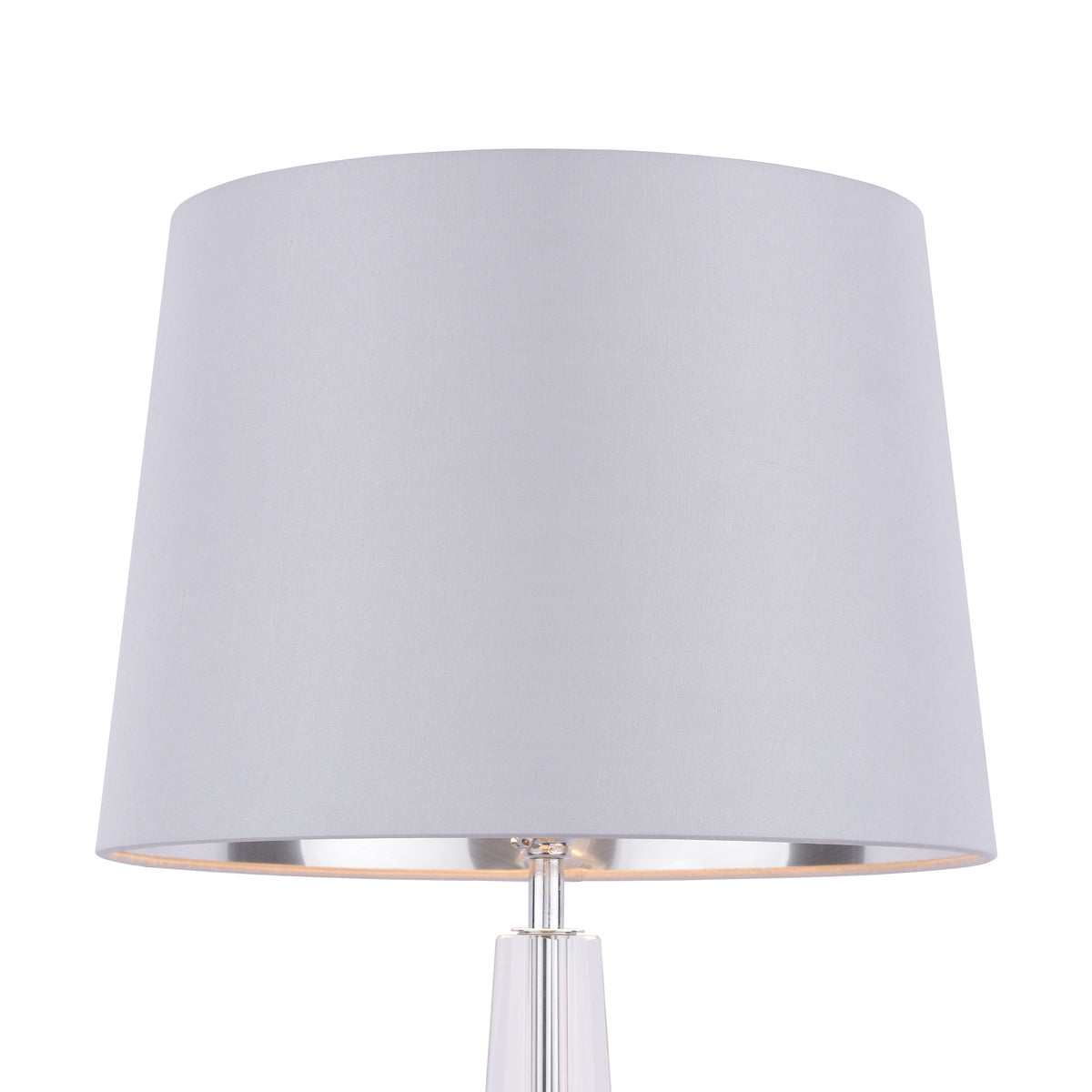 Laura Ashley Emyr Lamp Shade, Silver with Metallic Lining 30cm/12 inch –  from Amos Lighting + Home