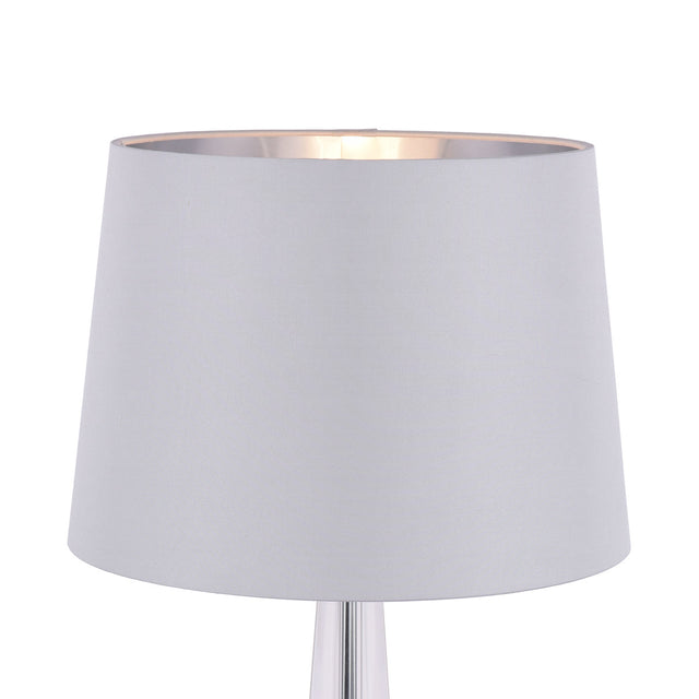 Laura Ashley Emyr Lamp Shade, Silver with Metallic Lining 30cm/12 inch –  from Amos Lighting + Home