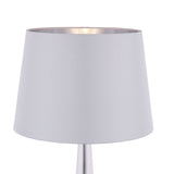 Laura Ashley Emyr Lamp Shade, Silver with Metallic Lining 40cm/16 inch –  from Amos Lighting + Home