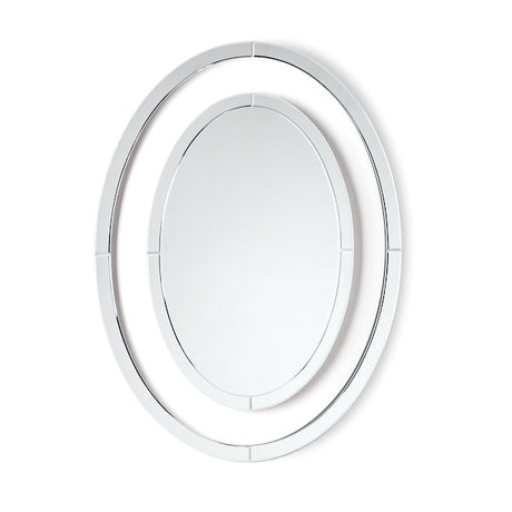 Laura Ashley Evie Oval Mirror 80cm x 60cm –  from Amos Lighting + Home