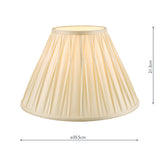 Laura Ashley Fenn Silk Empire Drum Shade Ivory 35cm/14 inch –  from Amos Lighting + Home