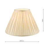 Laura Ashley Fenn Silk Empire Drum Shade Ivory 40cm/16 inch –  from Amos Lighting + Home