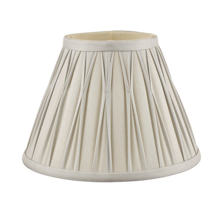 Laura Ashley Fenn Silk Empire Drum Shade Silver 20cm/8 inch –  from Amos Lighting + Home