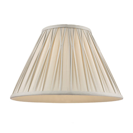 Laura Ashley Fenn Silk Empire Drum Shade Silver 25cm/10 inch –  from Amos Lighting + Home